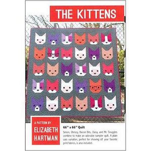 Elizabeth Hartman EH019 The Kittens, Elizabeth Hartman EH019 The Kittens Quilting Pattern
