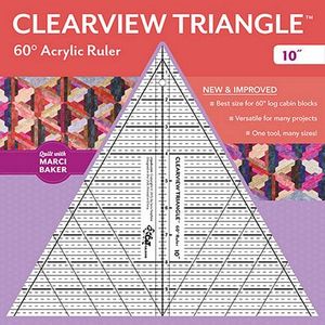 Clearview Triangle CT20329, 10" Ruler 60 Degree by Marci Baker