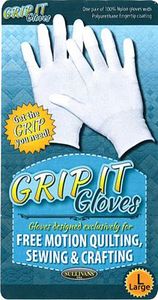Sullivans 48666, Grip It Gloves- Large, for Free Motion Quilting, Sewing, Crafting