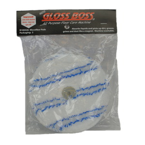 Pullman Holt B100326 Microfiber Pads 2PK for Gloss Boss Floor Polisher Cleaner