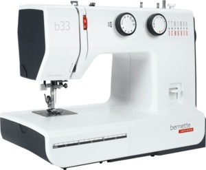 Bernette B33 15-Stitch Lightweight Mechanical Sewing Machine, 4 Step Buttonhole & Thread Cutter, Auto Threader, Swiss Design, 5mm ZZ, 5 Feet, 15.8Lbs