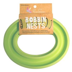 82256: Eversewn BN30G Bobbin Nest Green, Holder Ring Storage for up to 20 Metal or Plastic Bobbins
