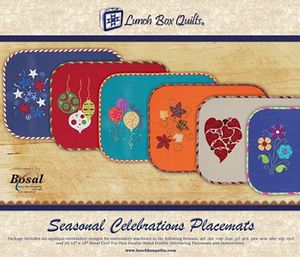 Lunch Box Quilts ECSC1 Seasonal Celebrations Applique Embroider Design CD