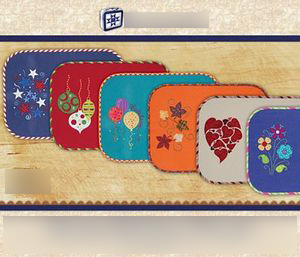 Lunch Box Quilts ECSC1 Seasonal Celebrations Applique Embroider Design CD