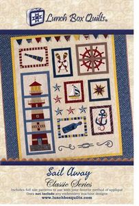Lunch Box Quilts CQPSA1 Sail Away - Classic Series Embroidery Pattern