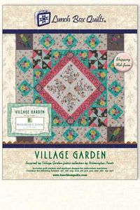 Lunch Box Quilts QP-VG-DD Village Garden Applique Embroidery Quilt Designs