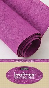 Kraft-tex Designer CT20384 Radiant Orchid Paper, Leather Feel, Washes Like Fabric, 18.5"X28.5" Roll