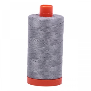 Aurifil MK50SC6-2605 Grey Cotton Mako Thread 50wt 1422 Yard Spool