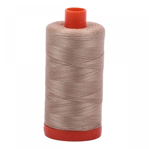 Aurifil, MK50SC6-2326, Sand, Cotton Mako, Long Staple, Quilting Thread, 50wt, 1422 Yard Spool