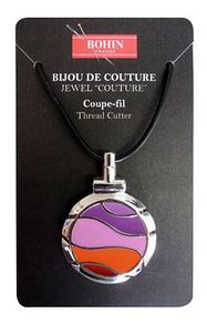 Bohin B98307 Jewel Thread Cutter Fuschia Necklace