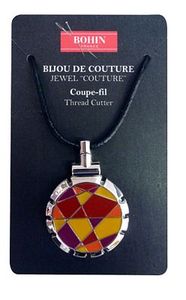 Bohin B98309 Jewel Thread Cutter Orange Necklace