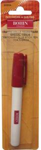Bohin 65504, Temporary Adhesive Fabric Glue Stick Pen 8" Long, Pink 5 pens per Box