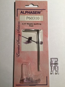 P60310 Snap on Plastic 1/4" Patchwork Foot with Guide