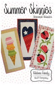 83532: Summer Skinnies
Ribbon Candy Quilt Company RCQC535 Summer Skinnies Table Runners Sewing Pattern 14x28in