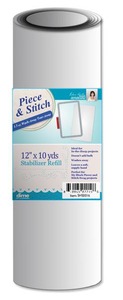 DIME SHS0016, Piece & Stitch Tearaway Water Soluble Stabilizer 12in X 10yds