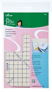 Clover Hot Ruler - 2 1/2 x 10 - Measure, Mark, Fold, Press Hems, Miter  Corners