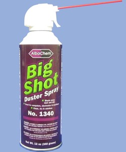 AlbaChem 1304 BIG SHOT Duster 6 Pack of 12oz Air Spray Cans for Sewing Machines
