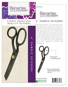 Benartex BEN726 6 inch Razor Edge Bent Trimmer Fabric Shears