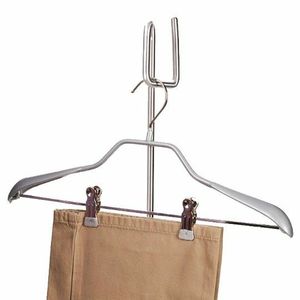 Jiffy, 0897A, 3, Pack, 16", Chrome, Clothes, Hangers, 360, Swivel, Hook, Shoulder, Forms, Coated, Clips, Removable, Pants, Bar, for, Fabric, Garment, Steamers, Steam, Boards