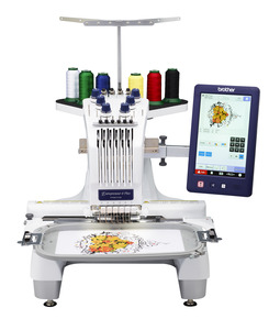 103497: Brother Demo PR680W 6Needle Embroidery Machine +Wireless +CrossHair Laser Drop Light +Pick1: 0% Int, Trade In, Stand, BES4, PRSK2, Durkee8in1, $400 GC