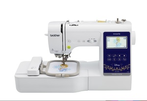 84462: Brother NS1750D 181Stitch Sewing Quilting 4x4 Embroidery Machine, 45Disney/Pixar, Color Screen Edit, 6.2"Arm, 11Font, 4BH, 18x11 Ext Table, Case