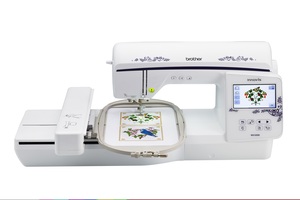 95848: Brother Trade In NQ1600E 6.25x10.25" Embroidery Machine, Jump Stitch Cutting, Larger Color LCD Screen,