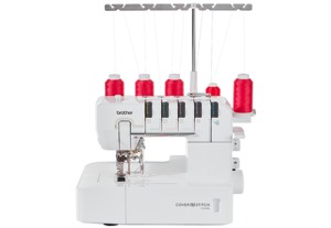 Brother DEMO CV3550 Double Sided Top and/or Bottom Cover Hem Stitch Machine, Narrow Freearm, 6.1x3.9in Workspace, 7 Stitches, Differential Feed, No Knives,cover stich