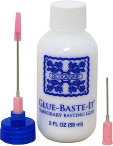 Roxanne RX-GL2, Water Soluble, Glue Baste It, 2oz Squeeze Bottle, Syringe Applicator