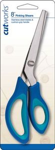 CutWorks F15024 Softgrip Pinking Shears Scissors, Comfort Grip, Eliminates Fabric Fray b