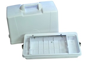 Alphasew, PD60, 60218, Hard, White, Plastic, Full, Size, Carrying, Case, Handle, Hinge, Singer, 3/4, Size, Spartan, 185, Flat, bed, Straight, Stitch, Sewing, Machines