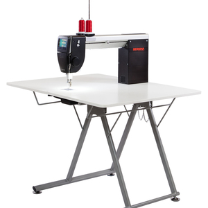 Bernina Q20" Free Motion Quilting Machine with Sit Down Folding Table, BSR Dual Stitch Regulators, 2200SPM, Threader, Darning Foot #9, Swiss Made