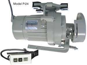 Consew Clutch Motors, 1/2-3/4HP 110V-220VAC 1725-3450RPM P17, P20, P2, or P2,4 for Industrial Sewing Machine Tables(Compare to Variable Speed Servo Motors