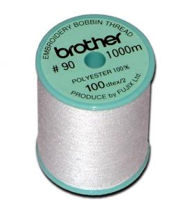 7474: Brother EBTPE 1Spool 1100Yd 90wt Poly Bobbin White Thread for Embroidery-Only Machines PE500 540 700 750 770 780 800 900 NS1150 NQ1400 1600 1700 SB BL