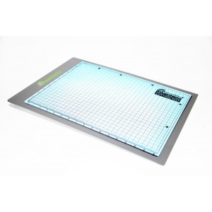 CutterPillar CPP-PREM Glow LED Light Board Tablet 16x12in Premium Cordless 2 Sides: Glass and Non Slip Self Healing Cutting Mat