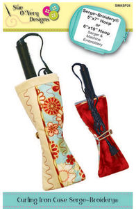 Sue O'Very Designs Curling Iron Case Serge-Broidery Pattern