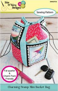 Sue O'Very Designs Charming Stamp Mini Bucket Bag Pattern