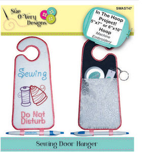 87866: Sue O'Very Designs SWAST47 Sewing Door Hanger