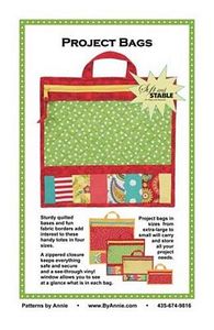 Sewing Patterns By Annie PBA206, Zippered Project Tote Bags