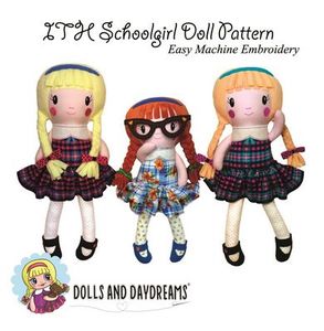 Dolls and Daydreams DD008 In The Hoop Schoolgirl Doll Pattern