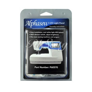 Alphasew P60570, Single Panel 30 Bulb LED Light Kit, self-adhesive panel and adjustable dimmer switch.