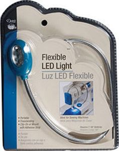 Dritz D942, Flexible, 3 LED Bulb, Light, for Sewing Machines, Mount with, Adhesive Strips