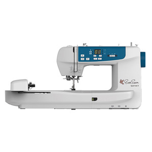 89941: EverSewn Sparrow X2 120 Stitch Sewing 4.75x7 Embroidery Machine 110V, 100Designs, Wifi Enabled APP, Knee Lever, Threader & Trimmer, Start/Stop, 650SPM