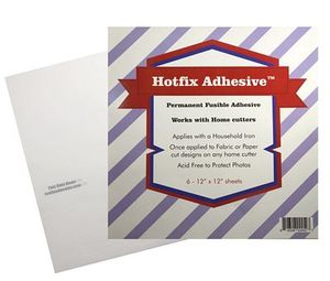 89945: Hotfix HFA6 Fusible Adhesive 6 sheets 12 x 12in Works with Home Cutters
