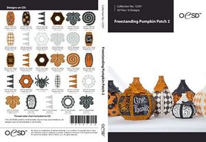 79818: OESD 12597CD Freestanding Lace Pumpkin Patch 2 Embroidery Designs CD