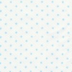Fabric Finders Pique #109 Small Blue Dots on White