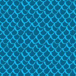 Blank Quilting Points of Hue 9989-75 Turquoise Scallop Geo