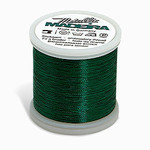 Madeira MM-358, Metallic No. 40 Embroidery Thread, 220 Yds. Smooth Green, Box of 5 Spools