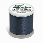 Madeira MR4-1160 40wt Rayon Thread 220 Yds. Medium Weathered Blue, Box of 5 Spools