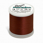 Madeira MR4-1358 40wt Rayon Thread 220 Yds. Chestnut, Box of 5 Spools
