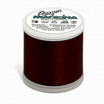 Madeira MR4-1386 40wt Rayon Thread 220 Yds. Dark Chestnut, Box of 5 Spools